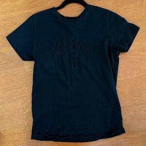 [Balmain] logo embossed tshirt